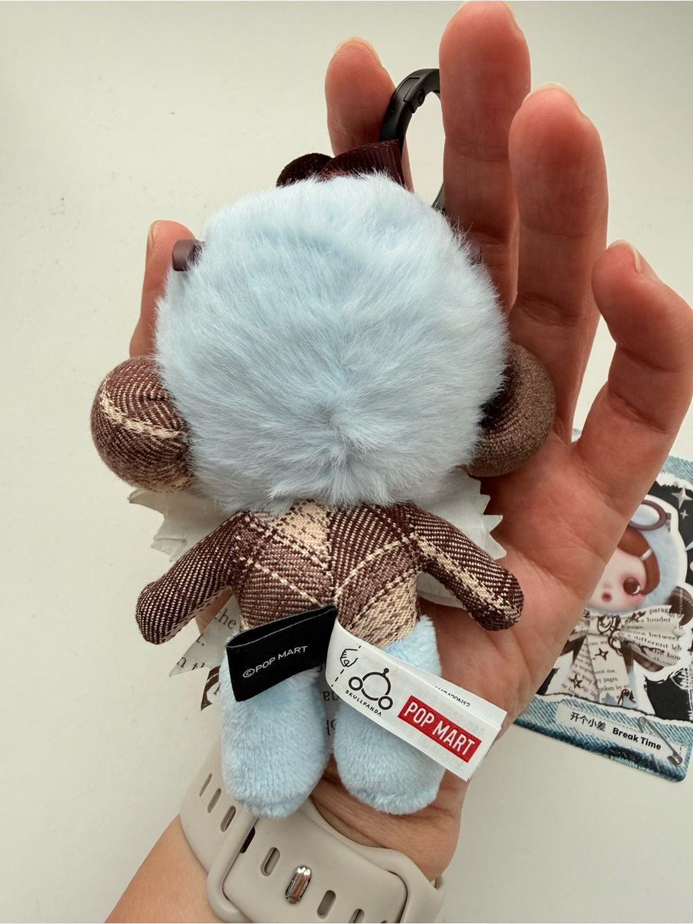 NEW Pop Mart Skullpanda Off Mode Break Time Is Vinyl Plush Pendant - Picture 5 of 9